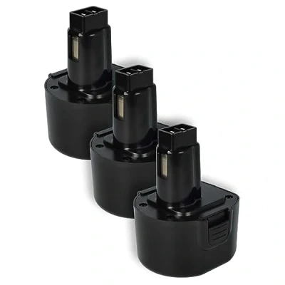 Imagen de vhbw 3X Batería reemplaza Dewalt DE9074, DC9062, DE9036, DE9061, DE9062, DW9061, DW9062 para Herramientas eléctricas (1500 mAh, NiMH, 9,6 V)