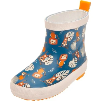 Imagen de Playshoes Halbschaft Dschungel Unisex Botas de agua para niños, Talla: 18, Petrol Zapatos