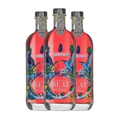 Imagen de Sandeman Porto Rose Beat Cocktails 75 cl Vino generoso (Caja de 3 Botellas cl)