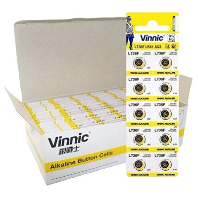 Imagen de Vinnic Pila LR41 Boton Alcalina 192, AG3