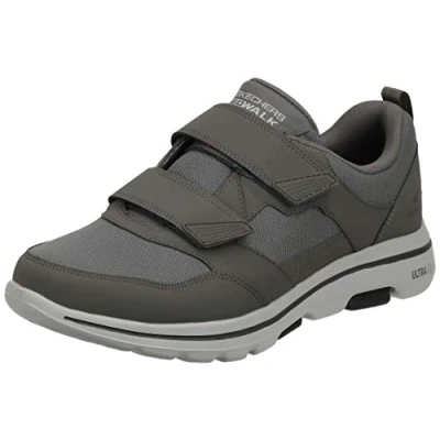 Imagen de Skechers Gowalk 5 Wistful Tenis Deportivos de Malla con Velcro para Caminar, Zapatillas Hombre, Khaki, 42 EU X Ancho