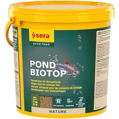 Imagen de Pond Biotop 3,8 L (1,7 kg) Comida para Peces biotopos de harina Insectos sostenibles Alimento estanques Dorados