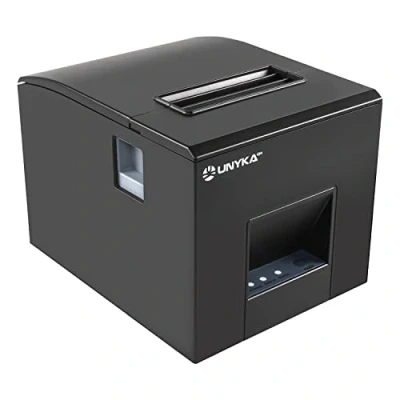 Imagen de Unykach Impresora Térmica de Tickets POS3 UK56007 con Conexiones Serial, USB, RJ12, RJ11 y LAN, ompatible Compatible Windows, JPOS, OPOS, Linux, Android Mac