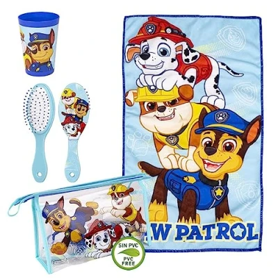 Imagen de Neceser de Aseo la Patrulla Canina Cierre Cremallera 23 x 15 8 cm Incluye Accesorios Diseño Impermeable Ideal para Llevar Viaje Producto Original Diseñado en España