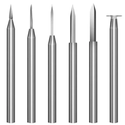 Imagen de Greethga Juego de brocas para taladro tallado madera herramienta rotativa, 6 piezas, accesorios grabado, broca amolado artesanal 3 mm