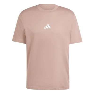 Imagen de adidas Hombre Essential Three Stripes Single Jersey tee, Warm Clay/White, XS