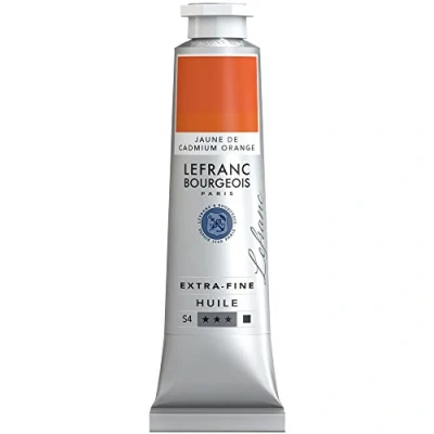 Imagen de Lefranc Bourgeois Óleo Extra Fino 40ml Tubo de pintura, Amarillo Cadmio Anaranjado