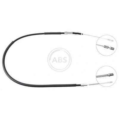 Imagen de A.B.S. K10676 Cable de Freno Mano 1438 Tambor para dirección izquierda/derecha MERCEDES BENZ: MB 100 Furgón norauto, oscaro, mister auto