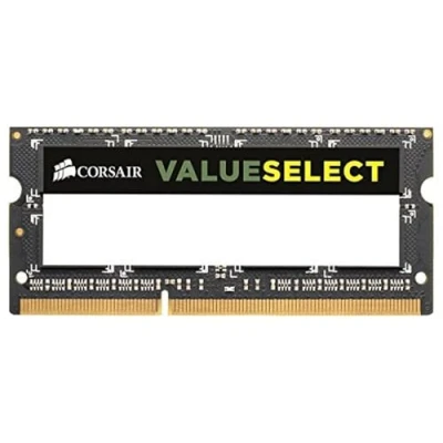 Imagen de Corsair Value Select SODIMM 4GB (1x4GB) DDR3 1333MHz C9 Memoria para Portátiles/Notebooks Negro