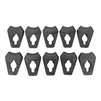 Imagen de MAGMA 10 Anillas de Sujeción a Tornillos Anclaje Lona Piscina Anclajes para Pulpos y Tensores Elásticos Sujetar Cabos Cuerdas Elásticas Toldos, Fundas, Camping, Tiendas, Carpas (Negro)