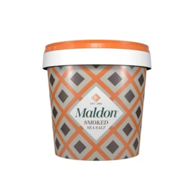 Imagen de Maldon sal de mar copos marina pura y ahumada, cubo 500 g