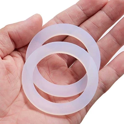 Imagen de LitOrange 8 piezas de repuesto silicona grado alimenticio (mejor que el caucho) juntas sellado para ollas aluminio cafeteras y estufas, 2 tazas