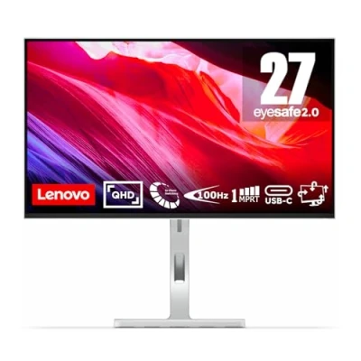 Imagen de Lenovo L27h 4A Monitor QHD 27&quot; 2560 x 1440 100Hz 350 nits Tiempo de respuesta 1 ms USB C A HDMI DisplayPort Panel IPS Altavoz integrado Gris