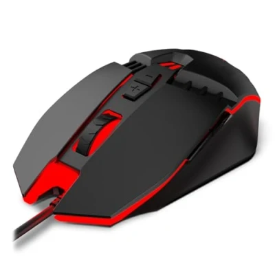 Imagen de Raton gaming Krom KALAX NXKROMKALAX Sensor óptico, 4 niveles de hasta 3200 DPI, iluminación LED, 7 botones, windows 7/8.1/10, negro