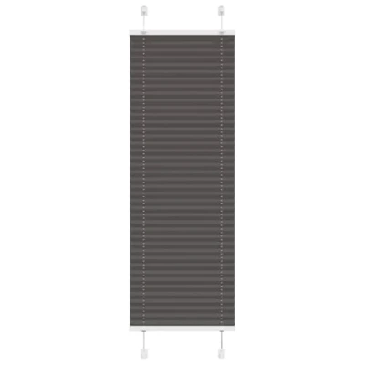 Imagen de vidaXL Estor Plisado Negro 40x100 cm Tela Ancho 39,4 Poliéster