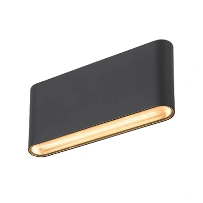 Imagen de Aplique para exterior SLV Oval Up/down CCT 17,5cm negro