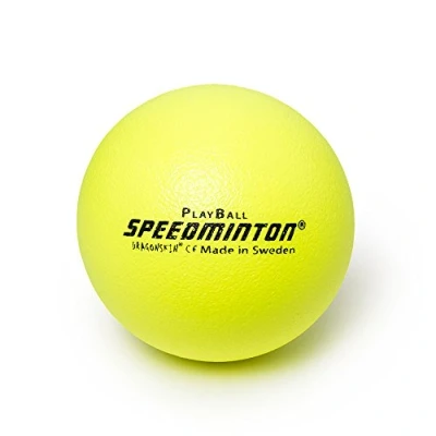 Imagen de Speedminton Playball, 12 cm Pelota de gomaespuma, Unisex, 12cm, Amarillo Fluorescente,
