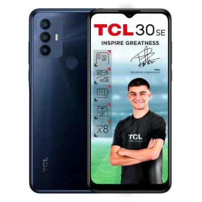 Imagen de TCL 30 SE 128GB Smartphone de 6.52&quot; HD+ con NXTVISION (MediaTek Helio G25, 4GB/128GB Ampliable MicroSD, Dual SIM, Cámaras 50MP+2MP+2MP, Batería 5000mAh, Android 12) Azul
