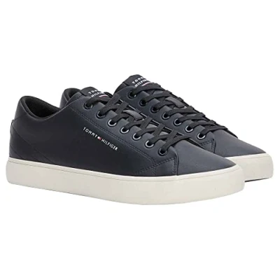 Imagen de Tommy Hilfiger Hombre Sneaker vulcanizada Harlem Core Zapatillas, Negro (Black), 40 EU