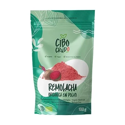 Imagen de Remolacha en Polvo Ecológica 100g. de para Comer Cocida o Cruda. 100% Natural y Vegana sin Añadido Ideal Colorear Alimentos.