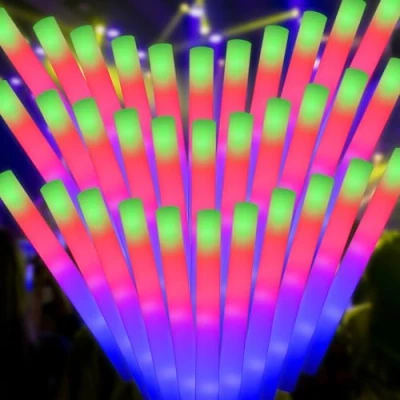 Imagen de 42pcs Boda Palos Espuma Luminosos Barras Luminosas bastón luz led para Fiestas Varillas Fluorescentes Bodas Cumpleaños Niños Adultos