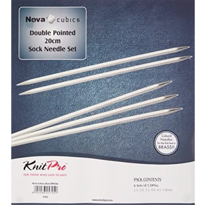 Imagen de Knit Pro Juego de Agujas Tejer KnitPro Nova Cubics Doble Punta (20cm, 2.50 5.00mm) 1 Unidad