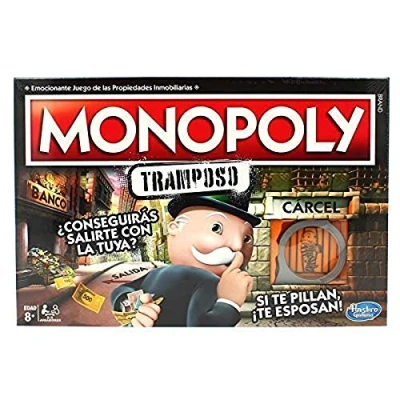 Imagen de Hasbro Gaming Monopoly Tramposo (Versión Española) Juego de Mesa Familiar y para Jugar con Amigos, Juguete 2 a 6 Jugadores, Regalo Niños Niñas 8 Años o Más Familia