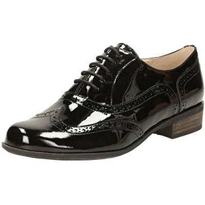 Imagen de Clarks Hamble Oak, Zapatos de cordones brogue Mujer, Black Patent, 37.5 EU