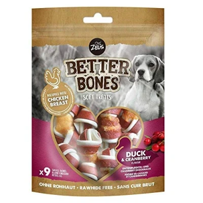 Imagen de Golosina Masticable para Perros Zoë Better Bone Envuelto de Pato con Arandanos, 7,5, 9 pc