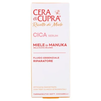 Imagen de Cera di Cupra, Cica Serum, Suero de Miel Manuka Nueva Zelanda, Potencia los Procesos Naturales Autorreparación la Barrera Cutánea, Made in Italy, Dermatológicamente Probado, 30 ml