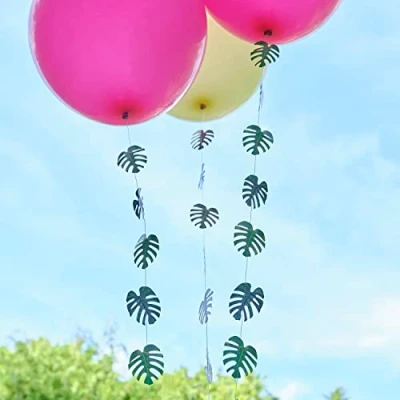 Imagen de Ginger Ray Globo hawaiano Tiki cola palmera decoraciones para fiesta, paquete de 5, multicolor