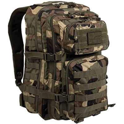 Imagen de Mil Tec US Assault Pack Backpack,L,Woodland, camuflaje, talla única, Casual