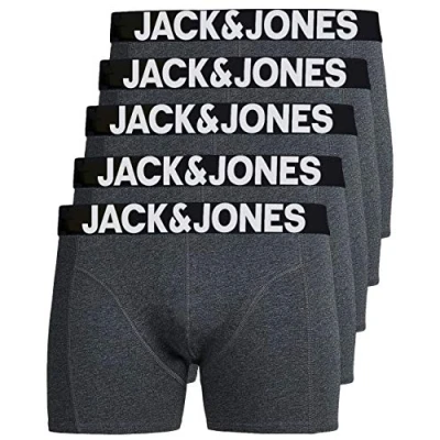 Imagen de Jack &amp; Jones Jacplain Solid Trunks, Hombre, 5 Unidades Darkgrey, XXL