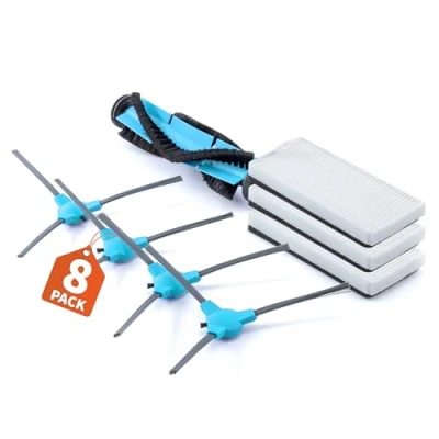 Imagen de BAKUUM Pack Accesorios x4 Cepillos laterales x3 Filtros Hepa (Deposito POLVO) x1 Rodillo para Cecotec Conga Serie 1090, 1790 y 1990