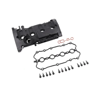 Imagen de VAICO V10 5799 Tapa de Balancines con junta cubierta válvula tornillos, ventilación VOLKSWAGEN: GOLF 5, 6