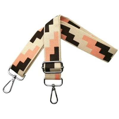 Imagen de Correa para Bolsos de Mujer Ajustable, Bandolera con Mosquetón Plateado 3.8cm Anchura, Hombro Reemplazo Crossbody Accesorios, Caqui, J9