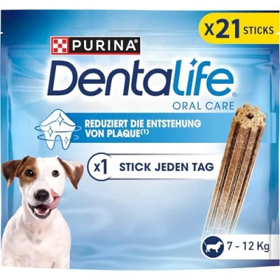 Imagen de Dentalife PURINA Bocadillos para el Cuidado Dental Perros pequeños y Grandes, 5 x 345 g