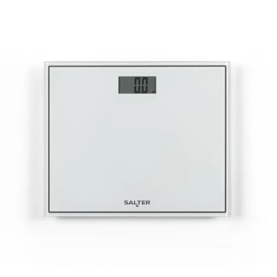 Imagen de Salter 9207 WH3R Báscula De Baño Electronic Con Capacidad Máxima 150 kg/330 lb, Cuenta Display Digital Lectura Instantánea, Plataforma Diseño Compacta Pantalla LCD, Blanco