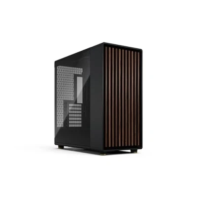 Imagen de Fractal Design North XL RC Charcoal Black TG Dark Reverse Connection Motherboard Compatible Three 140mm Aspect PWM Fans Included Type C USB ATX Airflow Full Tower PC Gaming Case