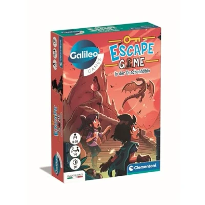 Imagen de Clementoni Galileo Escape Game In Der Drachenhöhle Juego de para niños a Partir 8 años, Mesa y Familiar 59368
