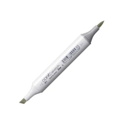 Imagen de COPIC Sketch W 1, Warm Gray No. rotulador Doble con Punta Mediana y de Pincel