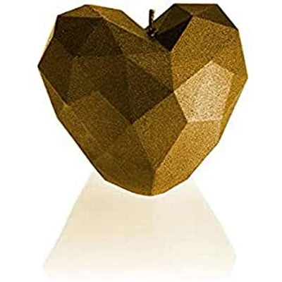 Imagen de candellana Velas 5902815461432 corazón Poly Candle Gold, Oro