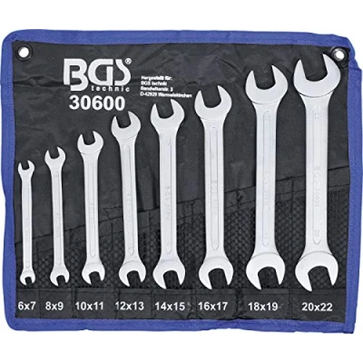 Imagen de BGS 30600 Juego de llaves fijas dobles 6 22 mm 8 piezas