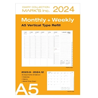 Imagen de Recambio de tipo vertical marca 2023/2024, A5: septiembre 2023 a diciembre 2024