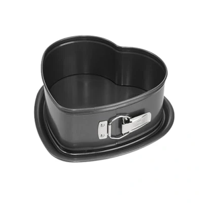 Imagen de RBV Birkmann, Springform Herz, Ø 881501 Easy Baking Molde para tartas con forma de corazón (22 cm), Acero al carbono revestimiento antiadherente, gris