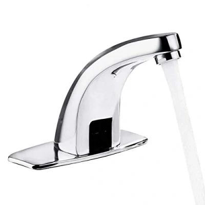 Imagen de Yosoo Grifo automático con sensor infrarrojo, aleación de zinc, inteligente, sin contacto, para cocina, baño, caja control