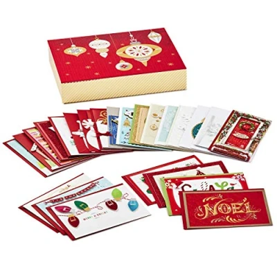 Imagen de Hallmark Surtido de tarjetas Navidad hechas a mano, color Navidad.