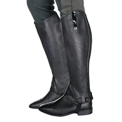 Imagen de HKM 4057052265136 Pantalones de equitación para Adulto, elásticos, Color Negro, 6