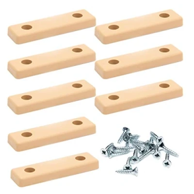 Imagen de 8 x separadores del suelo/almohadillas para muebles/patas muebles atornillar sossai® MG2 Color: beige Tamaño: 50x14x5 mm Incl. tornillo