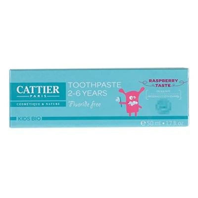 Imagen de Cattier pasta de dientes para niños 2 6 años Sabor Frambuesa 50 ml